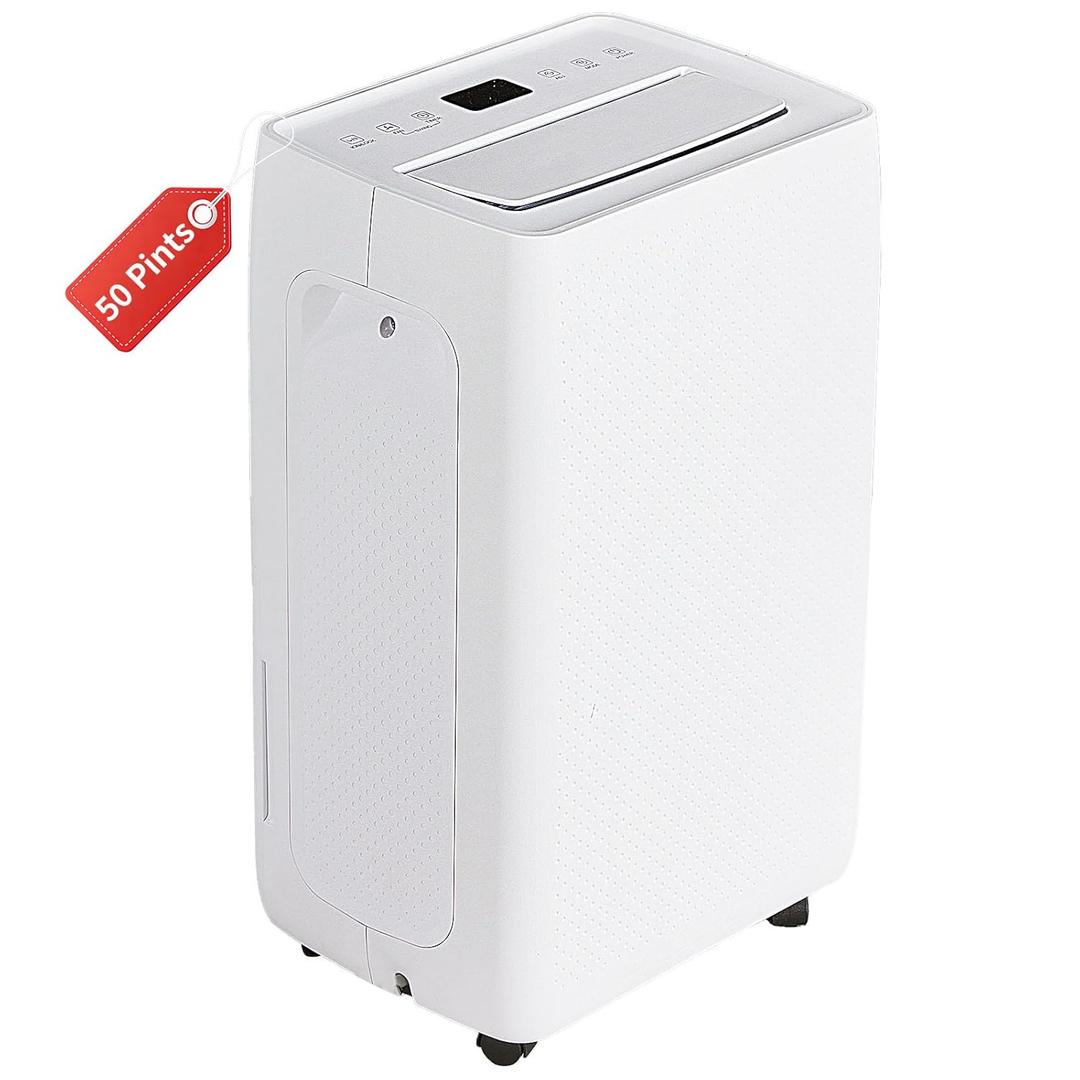 OLIXIS 3,500 Sq. Ft Dehumidifier, 50 Pints Dehumidifier for Basement with Drain Hose, 4.5L/1.19 Gallon Water Tank Quiet with Airflow Swing, Ideal Whole House Dehumidifiers for Home, Bedroom Bathroom