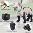 Dog Boots Waterproof for Winter - Anti-Slip Paw Shoes for Snow & Rain | Non-Slip Reflective Pet Boots with Adjustable Straps, Small/Medium Dogs