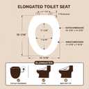 ZMJH Smart Bidet Toilet Seat with Warm Water, Heated Seat, Remote - White