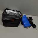 PIIOSER Baby Bottle Tote Bag with Ice Pack, Fits 4 Baby Bottles Up to 9 Ounce, Small Insulated Breastmilk Cooler Travel Bag with Shoulder Strap for Nursing & Working Mom Daycare (Black-S)