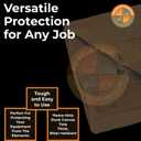Brown Tarps 10x12 Ft Heavy Duty & Waterproof with Grommets, Thick Durable, Multipurpose Tarpaulin Cover, UV & Tear Resistant for Camping, Outdoor, Tent, Trailer, Equipment & Machinery