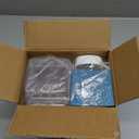 Kenond No Mess Bird Feeder Water Dispenser Set, Automatic Parrot Feeder Cage Accessories, Clear Parakeet Seed Container Food Drinker for Cage, Cockatiel Finch Lovebirds Budgies Canary (Blue)