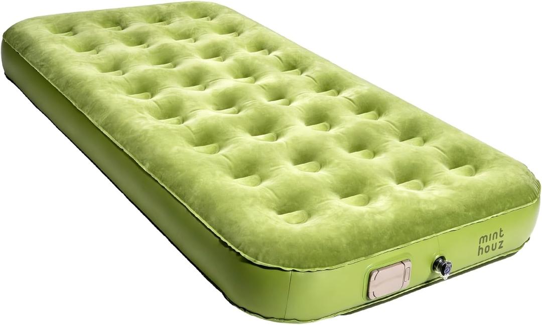 Minthouz Self Inflating Sleeping Pad with Electric Pump, One-Click Inflate/Deflate 1-2 Mins, 9.8" Ultra-Thick Camping Sleeping Pad for Car Travel Tent