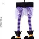 NUOBESTY Halloween Witch Legs Hanging Decoration Halloween Party Home Decoration Supplies Purple