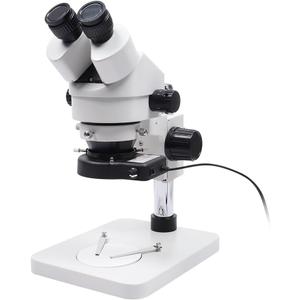 7-45x Continuous Magnification Binocular Microscope Phone Watch Repair Circuit Board Welding Jewelry Identification HD Professional Three-Eye Microscope CCD Melt-Blown Cloth Mold Hole Detection