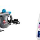 Bundle of BISSELL Steam Shot Omni Handheld Steam Cleaner, New 2024 Model + BISSELL Spring Breeze Demineralized Water, 32 oz, 1394