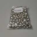 100PCS Silver Grey Faux Pearls Beads for Centerpiece Vases, Vase Filler Faux Pearls, No Holes Filler Beads for Party Anniversary Birthday Wedding Table Decor, 14/20/30mm