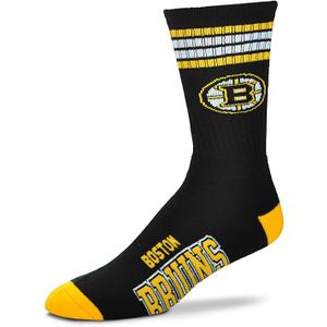 For Bare Feet NHL unisex-child 4 Stripe Deuce Crew Nhl (2 PACK)