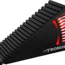 Strongest Home XL Adjustable Door Stopper with Spring Heavy Duty Wedge for Oversized, Thick & Heavy Doors, Anti-Slip Rubber Grip, for Commercial, Home & Outdoor Use on Carpet, Wood & Tile - Black