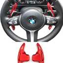 Paddle Shifter Compatible with BMW (2013-2019,F platform),Aluminum Metal Steering Wheel Paddle Shifter(Fits: 1 2 3 4 5 6 7 X1 X4 X5 X6 series,F22 F23 F30 F31 F33 F34 F15 F16 F25 F30) (red)
