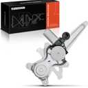 A-Premium Rear Right Power Window Regulator with 6-Pin Connector Motor Compatible with Lexus RX330 2004-2006, RX350 2007-2009, RX400h & Toyota Camry 2002-2006, with Anti-Clip Function