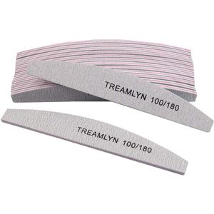 10 Pcs Rough Nail File 100/180 Grit, Heavy Duty Nail Files for Acrylic/Natural Nails, Emery Boards for Nails, Strong Finger Nail Filler, Coarse Nail File for Home and Salon Use