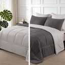 Exclusivo Mezcla Reversible Soft Full Comforter Set, 3 Pieces