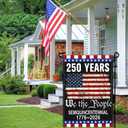 NASIAN 250 Year American Anniversary Flag 250th Anniversary USA Merchandise Garden Flag Patriotic 4th of July We The People 1776 Yard Garden Flags For Outside 12x18 Inch Double Sided Outdoor Banner Decorations