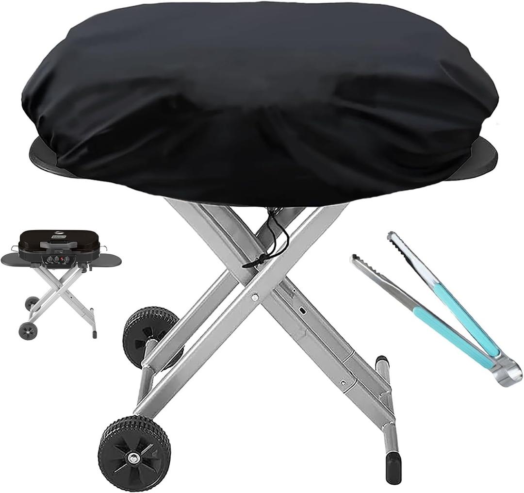 Heavy Duty Portable Grill Cover for Coleman Roadtrip 285/LX/LXX/LXE and Smoke Hollow 205 Grills, Outdoor Small Grill Cover, Grill Accessories for Coleman, Waterproof, All-Weather