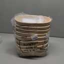 Gejoy Oval Banneton Bread Proofing Basket Set of 8, Sourdough Bread Baking Bowl Kit with Cloth Liners and Dough Scrapers Natural Rattan Banneton Sourdough Bowl Basket for Bakers(10 Inch)