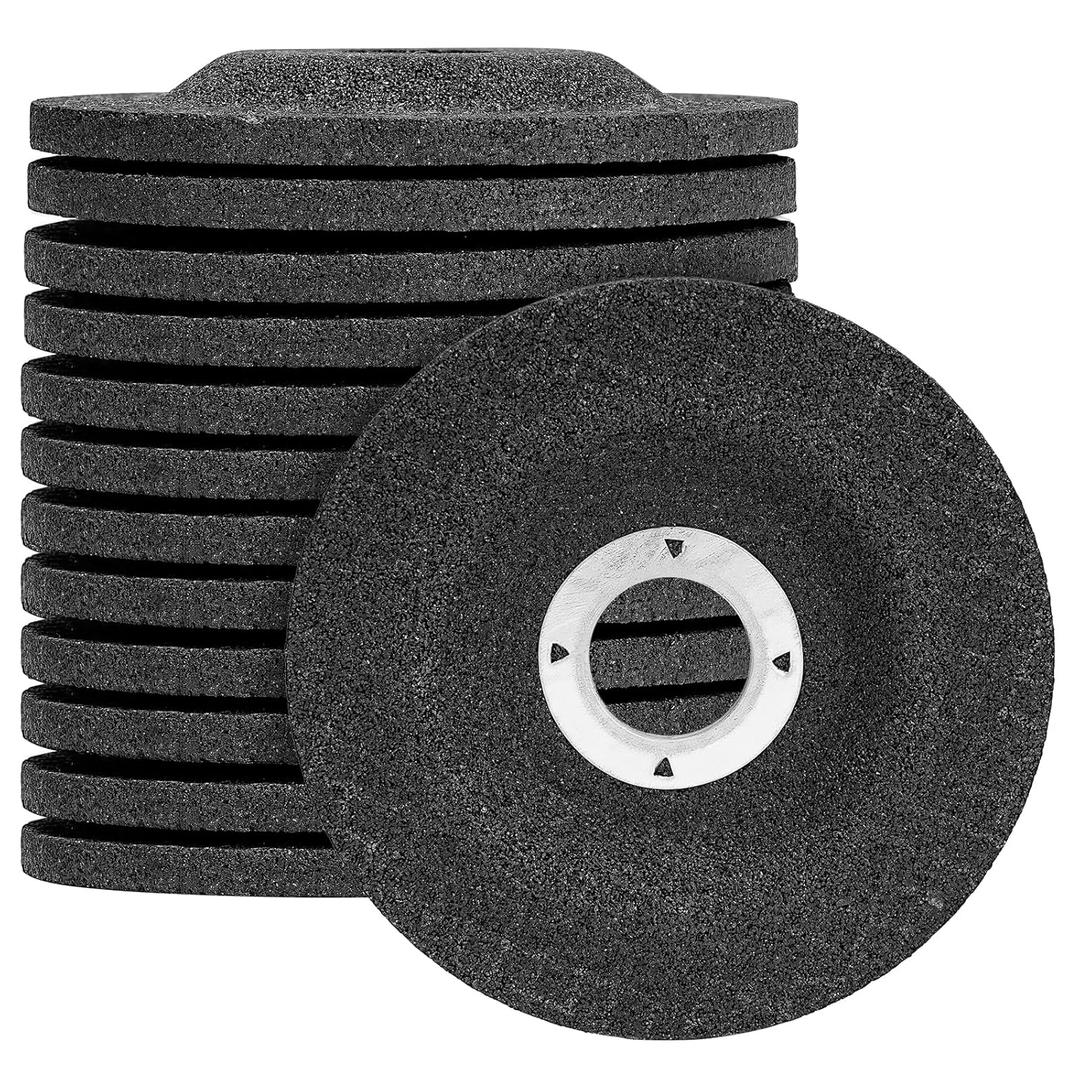 SI FANG 3 inch Grinding Wheels 5/8in Arbor Aggressive Grinding Rust Removal for Metal & Stainless Steel, Depressed Center Angle Grinder Wheel Grinding Disc Durable & Sharp (10 Pack)