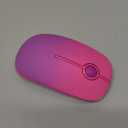 Unipows Wireless Mouse - 2.4G Slim Portable Computer Mouse with Nano Receiver, Less Noise Mobile Optical Mice for Notebook, PC, Laptop, Computer, Mac (Gradient Purple)