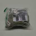 LAMIT Semi Sheer Linen Curtains 45 Inches Long 2 Panels, Sage Green Light Filtering Panels Back Tab and Rod Pocket Neutral Drapes for Kitchen/Window/Bedroom, 52 x 45 Inch