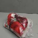 FGCOGOD Christmas Snowflake Bath Mat Red and White, Non-Slip Absorbent Soft Bathroom Rugs, Machine Washable Xmas Winter Holiday Decor for Bathroom, Front Door, Bedroom, 22.8 x 25.5 Inch