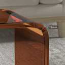 Acrylic End Table,C Shaped End Table, Acrylic Sofa Side Table, Bedside Table for Bedroom Small Simple Modern Coffee Table Suitable for Living Room, 25.59" x 11.81" x 11.81"