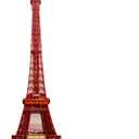 Leinuosen 6 ft Brown Eiffel Tower Cardboard Cutout Stand up Lifesize French Theme Party Decoration Eiffel Tower Photo Prop Backdrop Standup for France Night of Paris Theme Party Birthday Decor