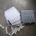 Storage Organizer Shelves White 12x12in