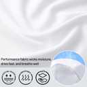 Haimont Men's Tactical Polo Shirts Performance Short and Long Sleeve Golf Collared T-Shirt for Outdoor Hiking (White), Large