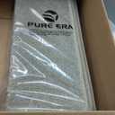 PURE ERA Bullnose Carpet Stair Treads Set Tape Free Non-Slip Indoor Stair Protectors Pet Friendly Rugs Covers Soft Skid Resistant Washable Reusable 9.5" x 30"(14 Pieces,Cream Gray)