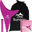 Female Urinal, Reusable Silicone Foolproof Women Pee Funnel Allows Women to Pee Standing Up, Women's Urinal is The Perfect Companion for Indoor Use