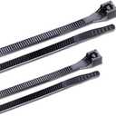 Gardner Bender 10097UVL Nylon Cable Tie Assortment, 4 in. & 8 in., Black 2 Pack