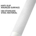 32 Inch Anti Slip Shower Grab Bar Oil Rubbed White 1.25" Diameter, Munzong Bathroom Grab Bar, Knurled Bathroom Balance Bar,Safety Hand Rail Support Handicap Elderly Senior Assist Bath Handle