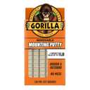 Gorilla Mounting Putty, Natural Tan Color, 168 Pre-Cut Squares (Pack of 1) - Non-Toxic Removable & Repositionable Wall Putty