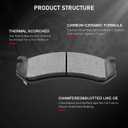 cciyu D785 D792 Ceramic Front Rear Brake Pad Set Fit For Chevy Astro,Avalanche,1500,Silverado,1500 HD,Suburban,1500,Tahoe,For GMC Safari,Sierra,1500,Sierra,1500 HD,Yukon,Yukon XL,1500