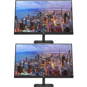 HP P22 G5 22 inch 1920 x 1080 Full HD Edge LED LCD Monitor, 2-Pack Bundle with HDMI, VGA, and Displayport