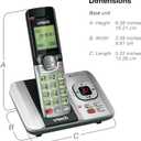 VTech CS6529-2 2-Handset Cordless Phone with Answering Machine, Caller ID/Call Waiting, DECT 6.0, Handset Speakerphone, Silver/Black