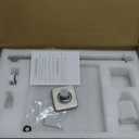 Shower Faucet Set Brushed Nickel, Single Function Shower Trim Kit with Rough-in Valve, Square Rain Shower Head System Included Extra Long Shower Arm for Bathroom