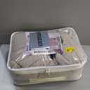 Velvet 1OO% Waterproof Reclining Sectional Couch Covers for Sectional Sofa L Shape 8-Piece Quilted Corner Recliner Sofa Cover Slipcovers Set Washable (5 Seater with 1 Console, Khaki)