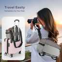 Camera Sling Bag for Travel Grey  Waterproof Crossbody DSLR Bag with Rain Cover & Tripod Holder, Ultra Lightweight Design Fits Canon/Nikon/Sony Mirrorless Cameras (Large)