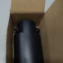 Dsycar Universal Stainless Steel Car Exhaust Tail Muffler Tip Pipe - Adjustable Car Decoration Exhaust Tips (Straight-Black)