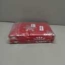 Christmas Curtains for Living Room, Luxury Snowflake Silver Foil Print Curtains, Rod Pocket Window Drapes Decorations for Bedroom and Home Decor, 2 Panels Red 52W x 84L