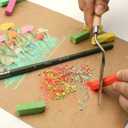 Mont Marte Soft Pastels in Tin Box Signature 24pc, 24 Assorted Colors, Vibrant Pastel Sticks, Great Blending, Comes in Storage Case, Ideal for Art, Craft, Coloring and Sketching (24 Count (Pack of 1), Multicolor)