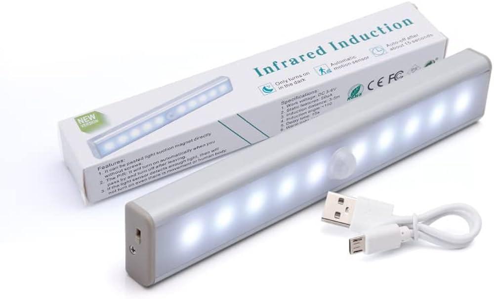 Wireless motion sensor LED lights, 2 Pack