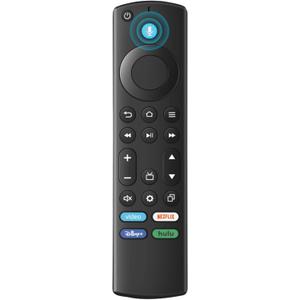 ORQRQO Replacement Remote for All Fire Series, TV Stick (HD, 4K, 4K Max, Lite), TV Cube and Omni, Insignia, Toshiba, Smart TVs, with Voice Control 