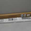 LazBlinds No Tools No Drill 1" Vinyl Mini Blinds, Cordless Blinds for Windows, Light Filtering Horizontal Window Blinds & Shades, 35" W x 64" H, White
