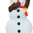 Inflatable Christmas Santa Claus Costume Plus Size Unisex Adult Snowman Inflatable Costume Funny Festive Blow Up Suit