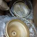 12 Pcs Gold Urn Vases for Centerpieces 6 Inch Metal,Gold