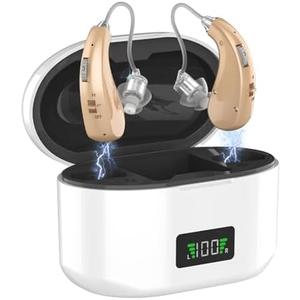 Amazon.com: Hearing Aids, 16-Channel Digital Hearing Aids for Seniors, Rechargeable Hearing Aid for People with Hearing Loss, 4 Levels of Volume/Two Mode Noise Cancellation, Clear Sound and Easy to Use (white) : Industrial & Scientific