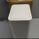 TIPGO Bathroom Trash Can with Lid, 10 Liter/ 2.6 Gallon Slim Garbage Can, Small Trash Bin Waste Basket with Pop-Up Lid for Kitchen, Bedroom, Living Room, Office (White)