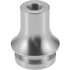 Car Gear Shift Knob Adapter, M10x1.5 Shifter Boot Retainer Universal for Manual Transmission Vehicles Durable Aluminum Alloy Silver Tone
